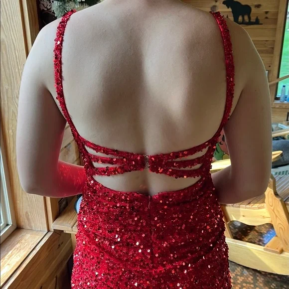 Nox Anabel | Dresses | Red Sequin Nox Anabel Dress | Poshmark